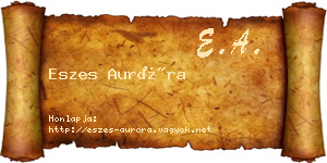 Eszes Auróra névjegykártya